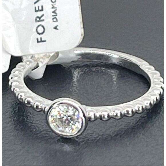 De Beers Forevermark Natural Diamond 18K Solid Gold Ring (1/4 ct) SZ 6.5 Luxury - Picture 5 of 16